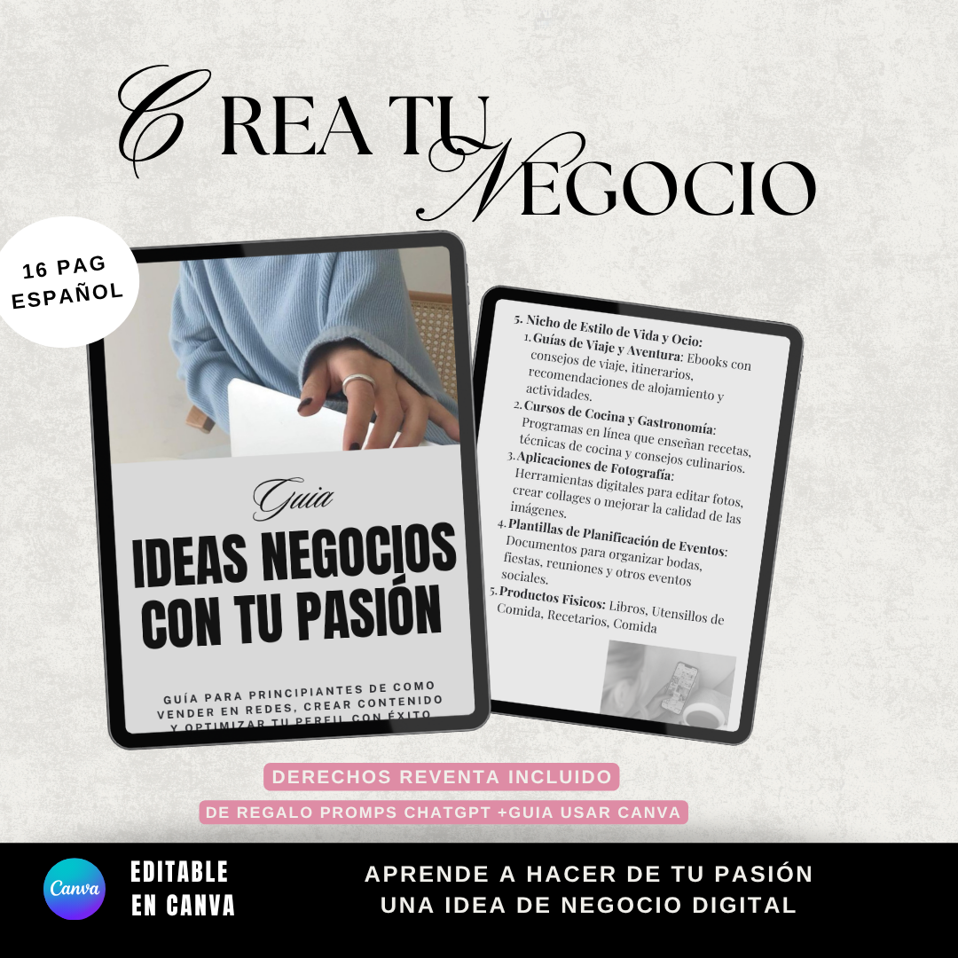 Crea un negocio con algo que ya te encanta hacer